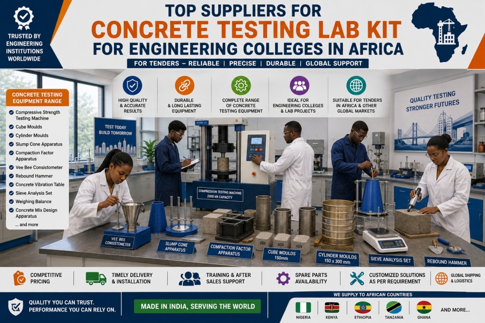 Top Suppliers for Concrete Testing Lab Kit for Engineering Colleges in Africa