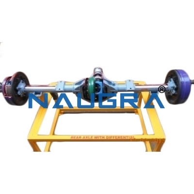 Automotive Cut Section Model of Fully Floating Differential and Rear Wheel Mechanism (Working)