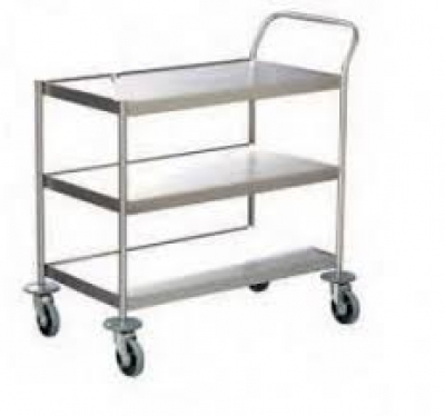 Instrument Trolley 3 Shelves Push Handle