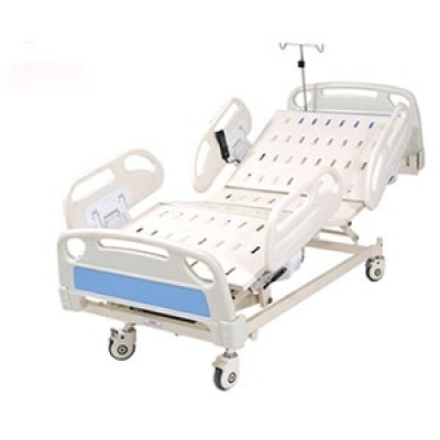 Hospital ICU Bed Mechanical ABS Panels and Collapsible Railings