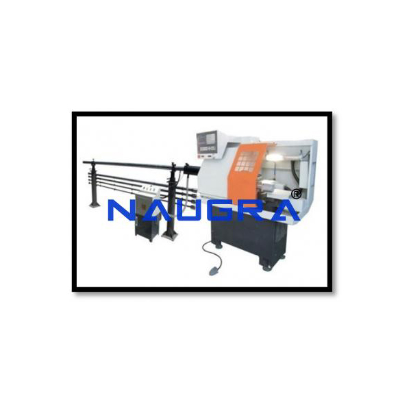 CNC Lathe With Automatic Bar Feeder Machine