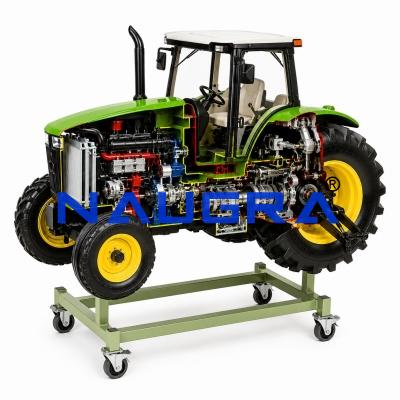Farm Tractor 4WD Trainer 4-Cylinder Diesel Tractor Cutaway Model