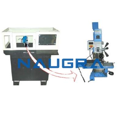 Naugra Lab CNC Lathe Machine with Cabinet and PC