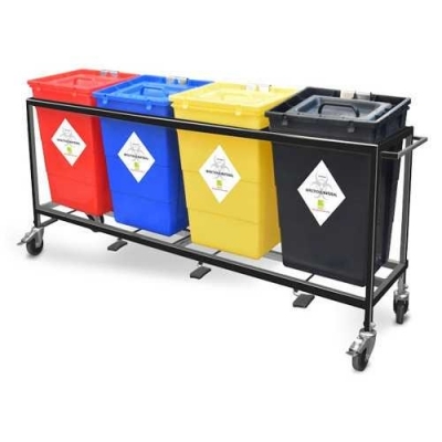 Hospital Waste Bin Color Coded 55L