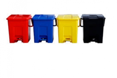 Hospital Waste Bin Color Coded with Frame