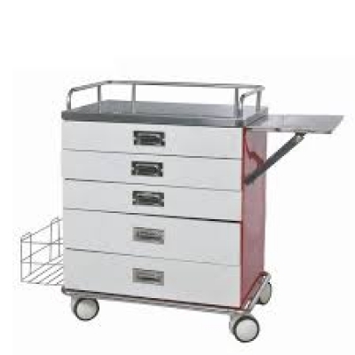 Medicine Trolley with Five Drawer