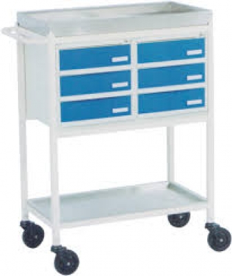 Medicine Trolley with Six Drawer