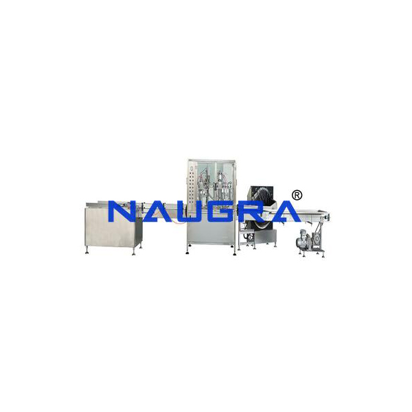 Pharma Automatic Aerosol Filling Machine Production Line