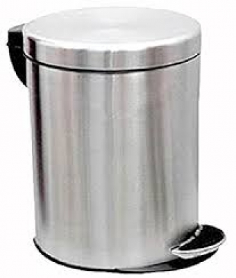 Hospital Waste Bin Metal Plain with Pedal