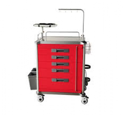 Emergency Resuscitation Trolley Metal