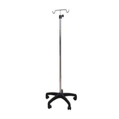 IV Stand Four Foldable Hook Metal Base 5 Wheels