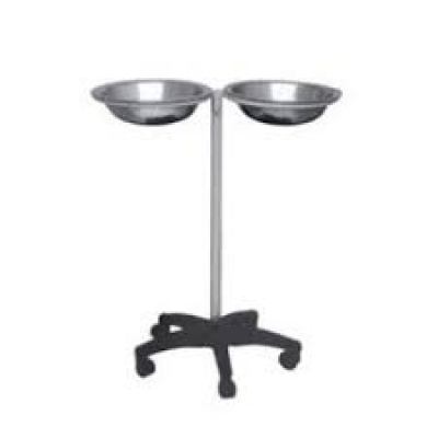 Bowl Stand Double Metal Base