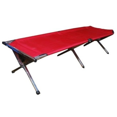 Hospital Folding Bed 4 Fold Red