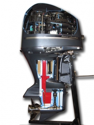 4-stroke Marine Outboard Engine Cutaway