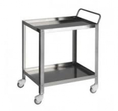 Instrument Trolley 2 Shelves Push Handle